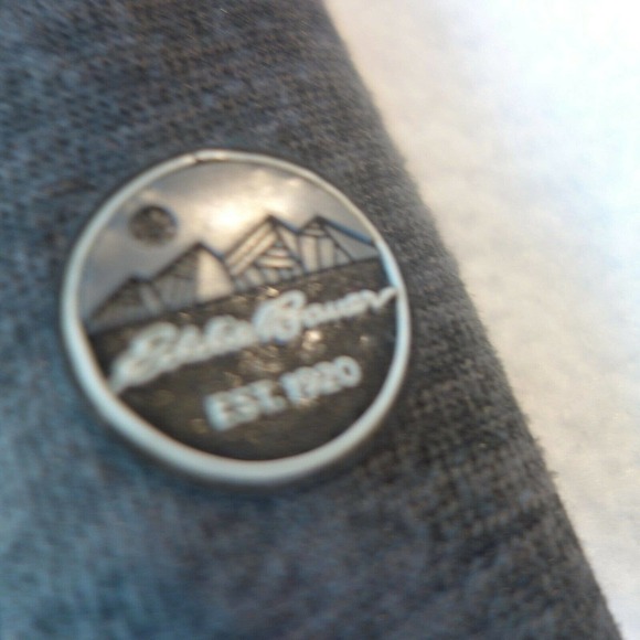 NEW Eddie Bauer Long Sleeve Concourse Henley Shirt Gray Men's Medium - Picture 2 of 5